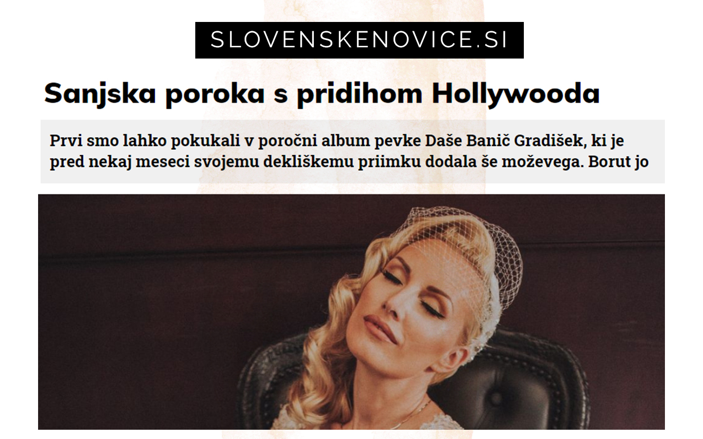 Poroka pevke Daše Gradišev Great Gatsby stilu